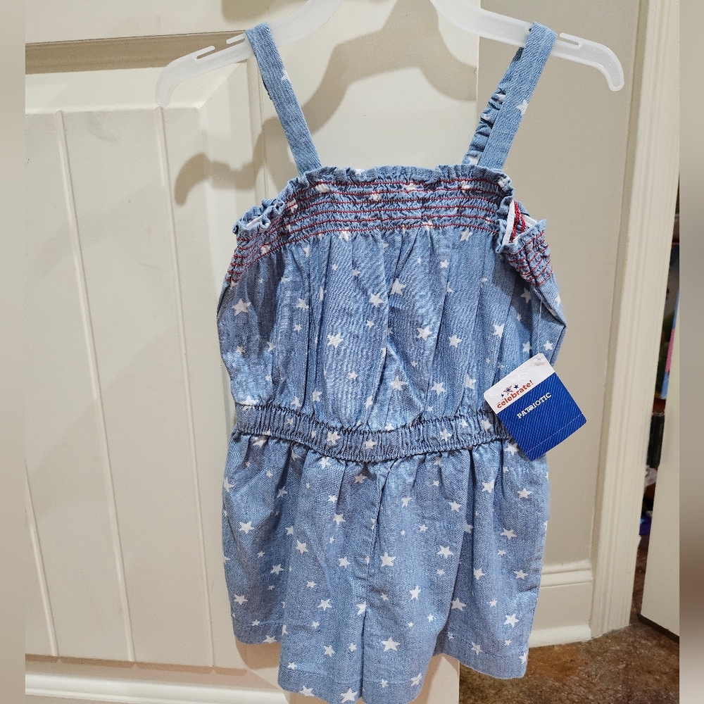 Girls 3t chambray romper